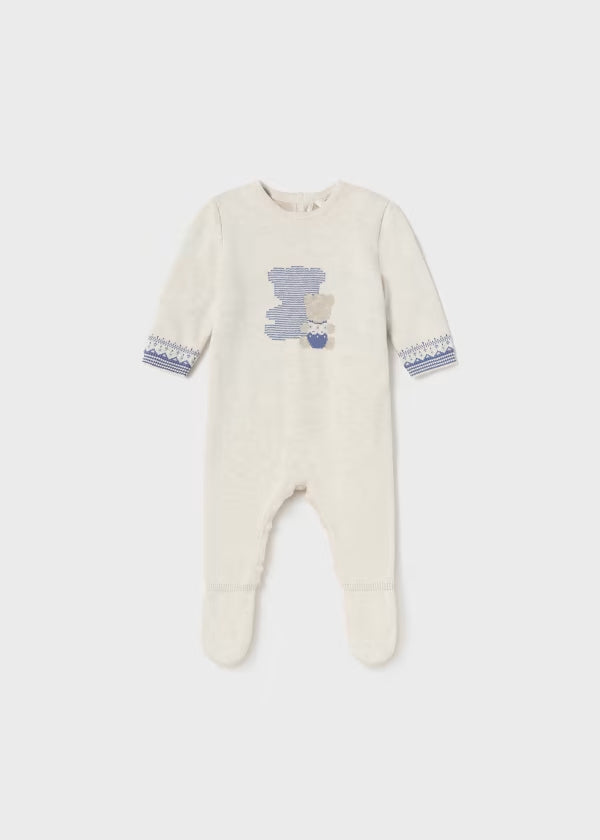 Pagliaccetto Mayoral tricot Better Cotton neonato