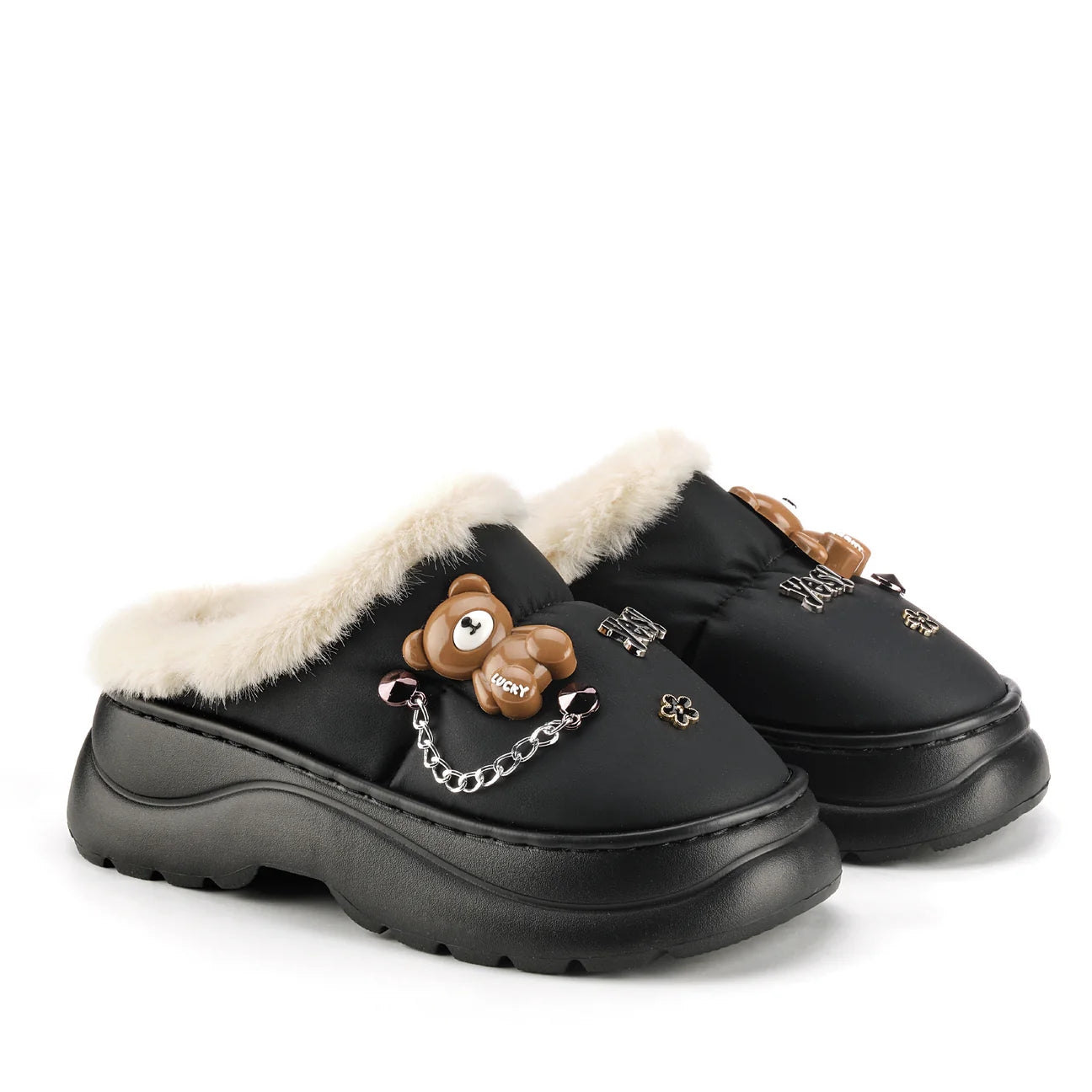 Pantofole Imbottite Con Applicazioni Emanuela Biffoli