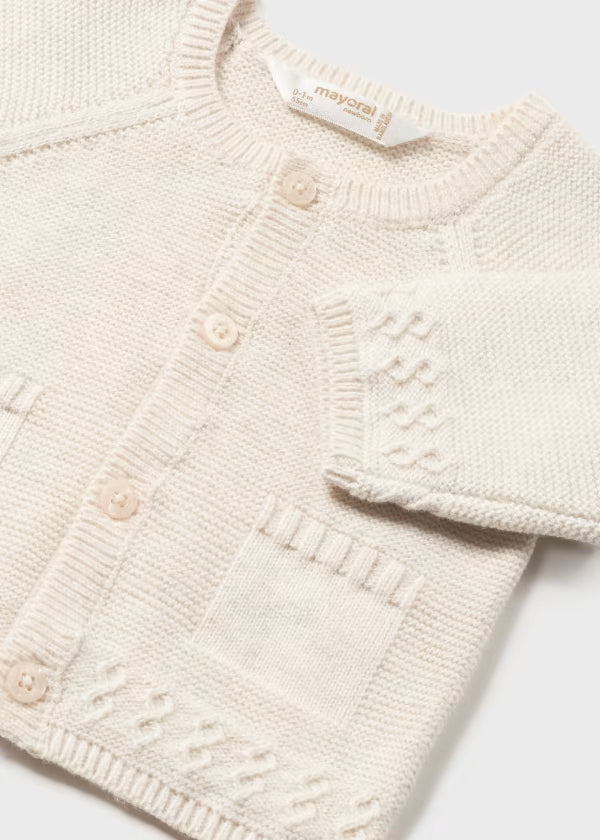 Cardigan Mayoral tricot Panna