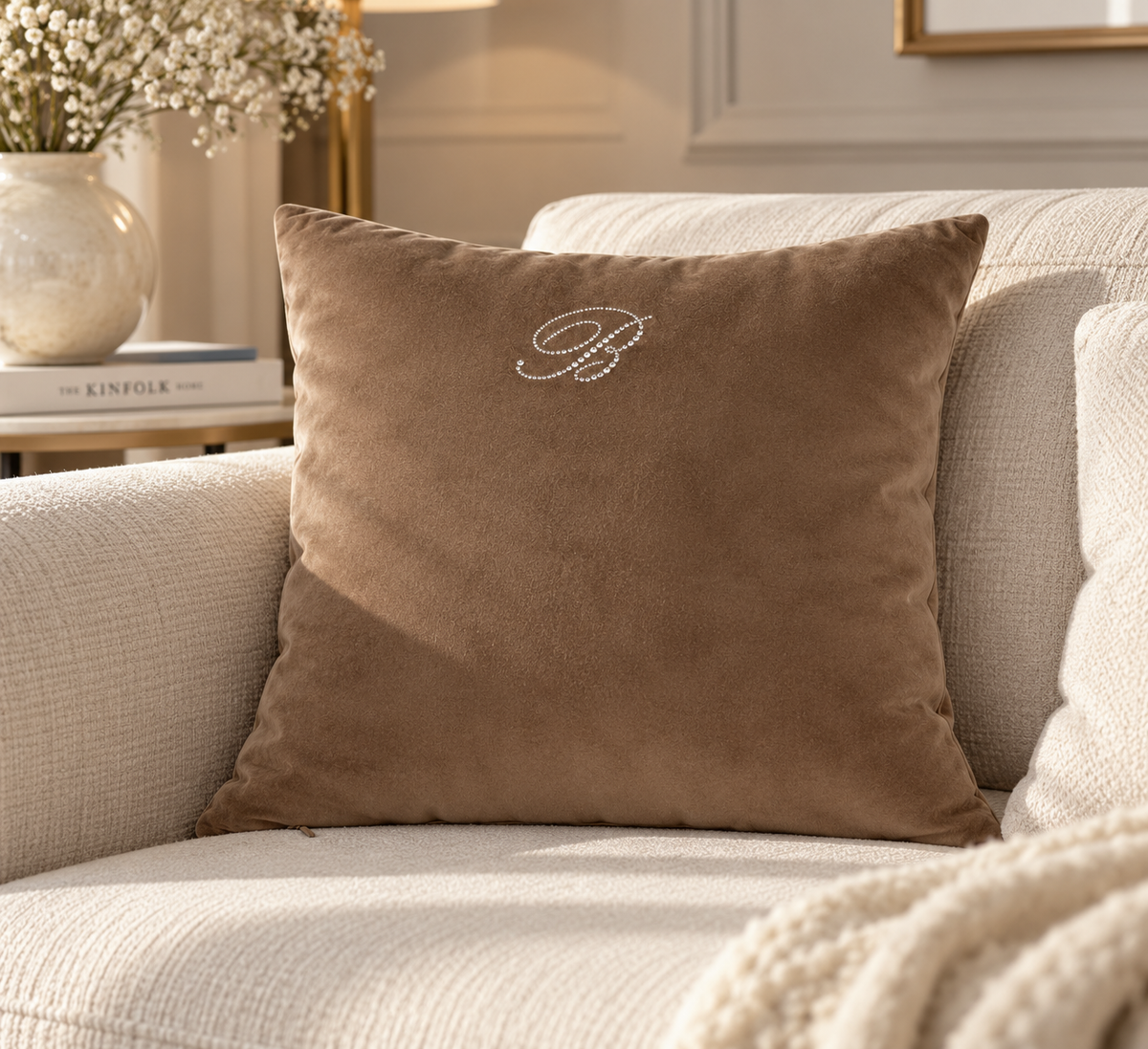 Cuscino Blu Velvet 42x42 Blumarine