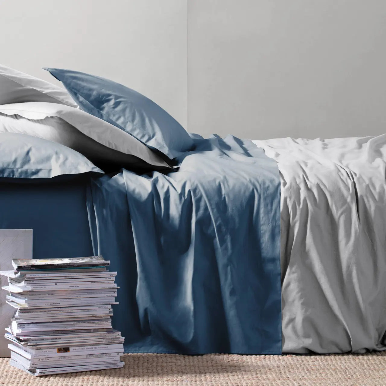 Completo Letto Riviera Paint in Madapolam di Cotone