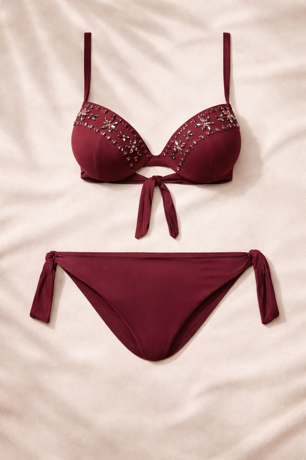 Bikini Push-up con strass Bordeaux Twinset