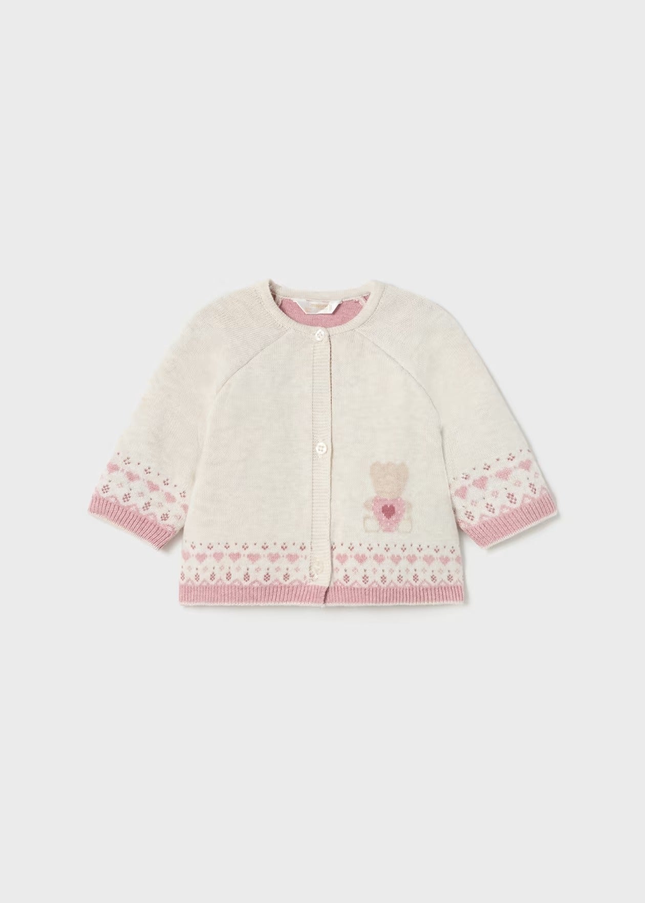 Completo Mayoral 3 pezzi tricot Better Cotton neonata