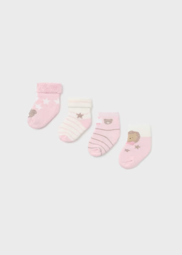 Set 4 calze cotone organico neonato