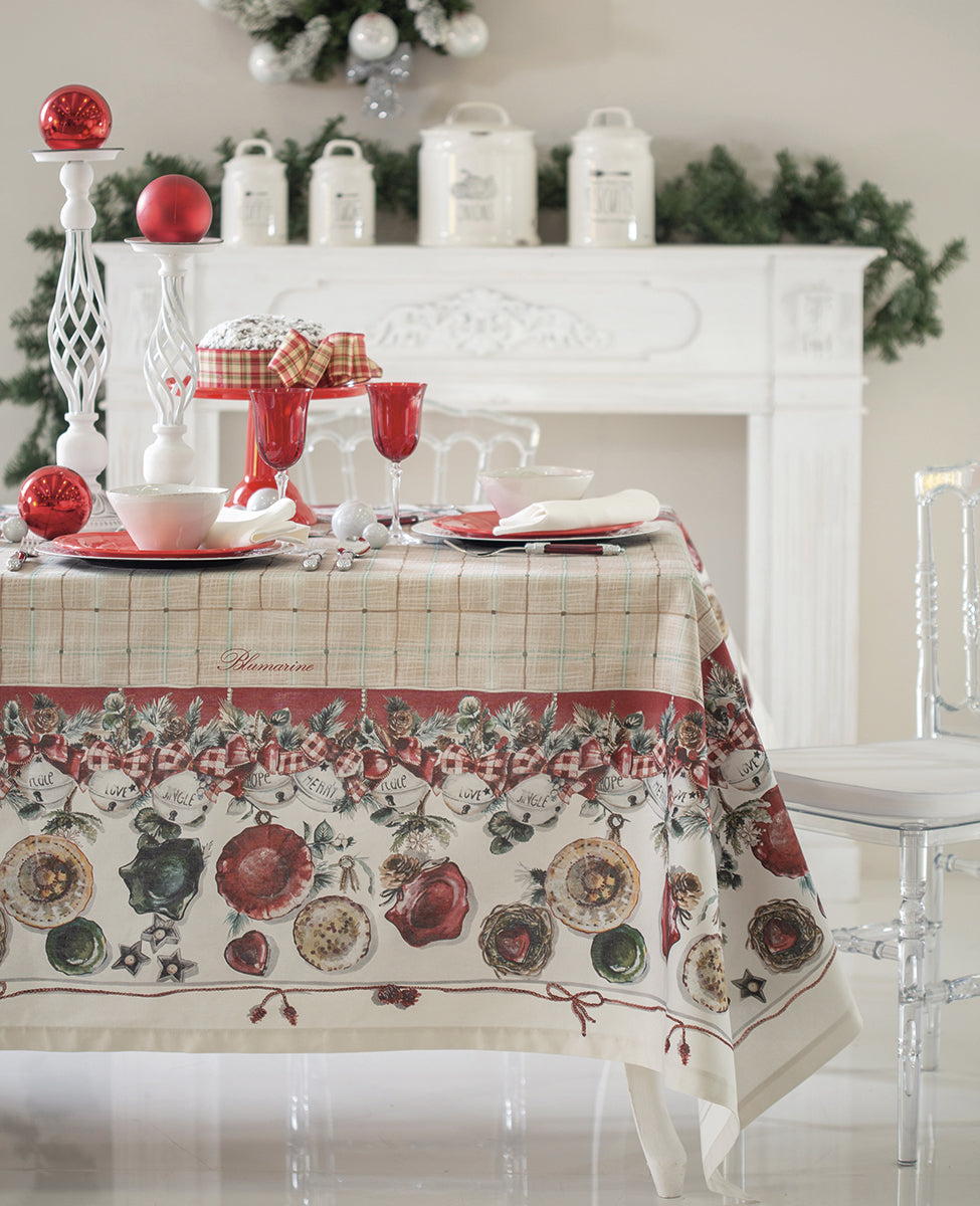 Tovaglia Natale Vichy Blumarine