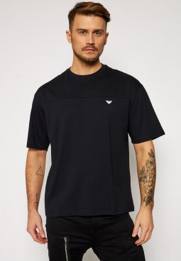 T-Shirt maniche corte Emporio Armani con logo fronte/retro