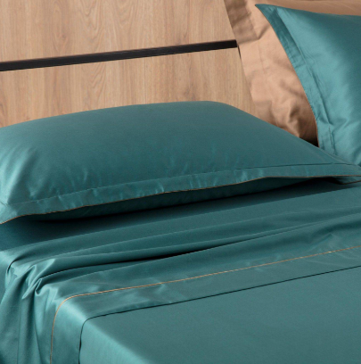 Completo letto matrimoniale in raso Reever