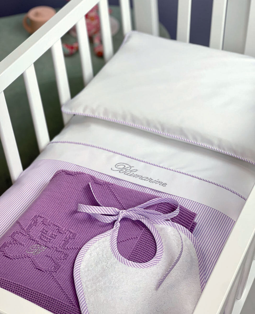 Set copripiumino culla navy Blumarine
