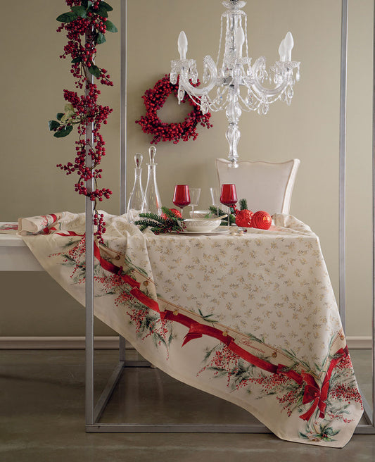 Tovaglia Natale Agrifoglio Blumarine