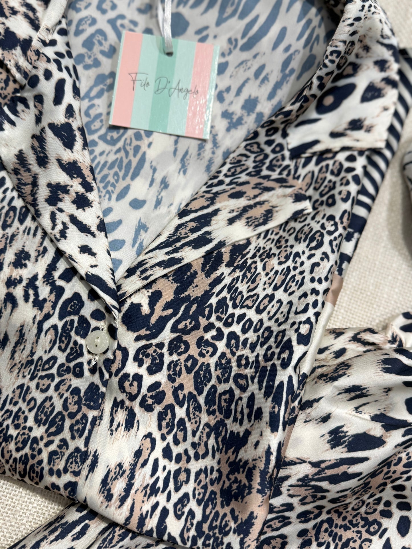 Pigiama Filo d'Angelo Orchidea Leopard