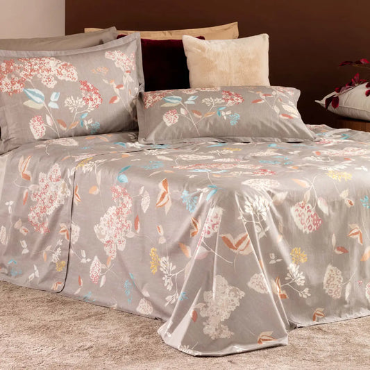 Completo Matrimoniale Lenzuolo Copriletto Ikebana Riviera