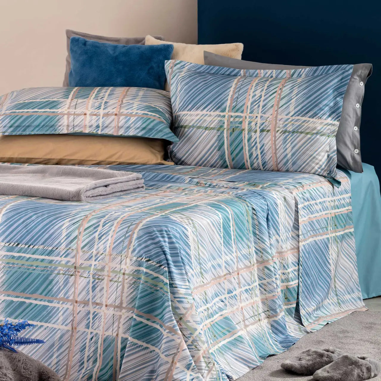 Completo Lenzuolo Copriletto Yuta Riviera