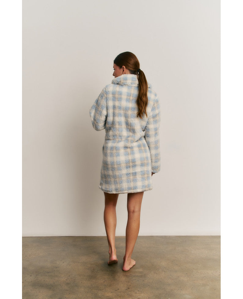 Vestaglia Promise fantasia scozzese con zip