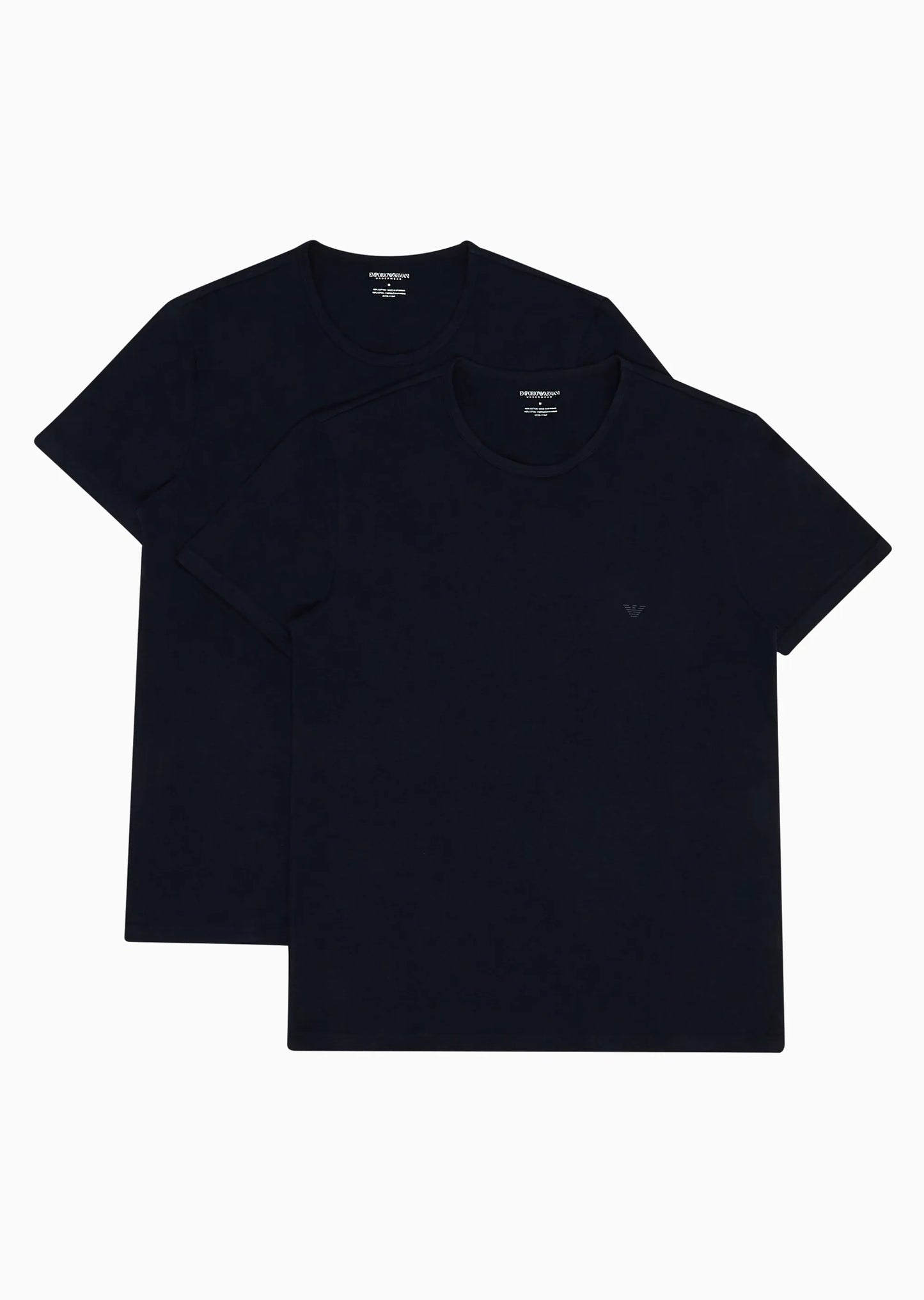 Pacco 2 T-shirt intimo vestibilità regolare in puro cotone