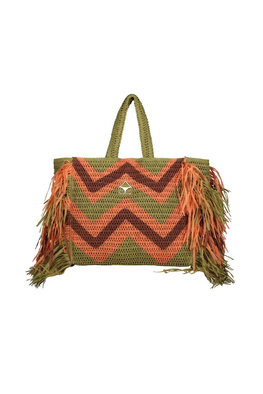 Borsa Mare con Frange Colorate Miss Bikini