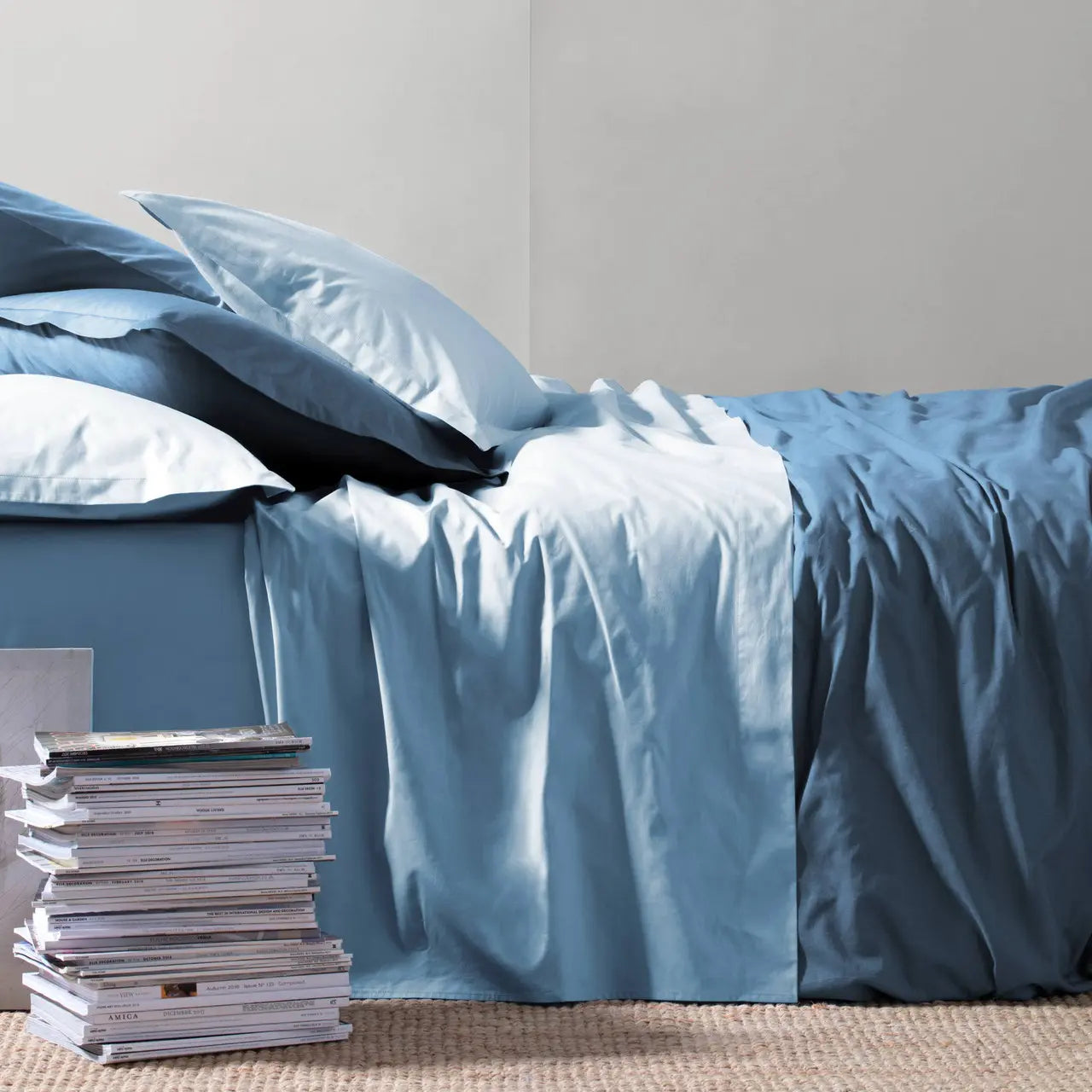 Completo Letto Riviera Paint in Madapolam di Cotone