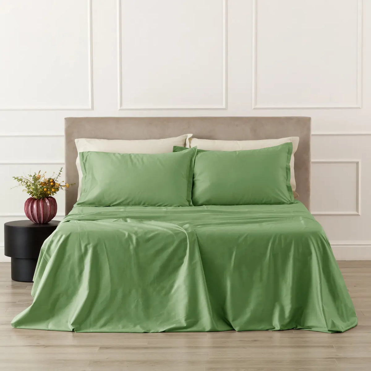 Completo Letto matrimoniale Riviera In Raso 210 fili Incanto