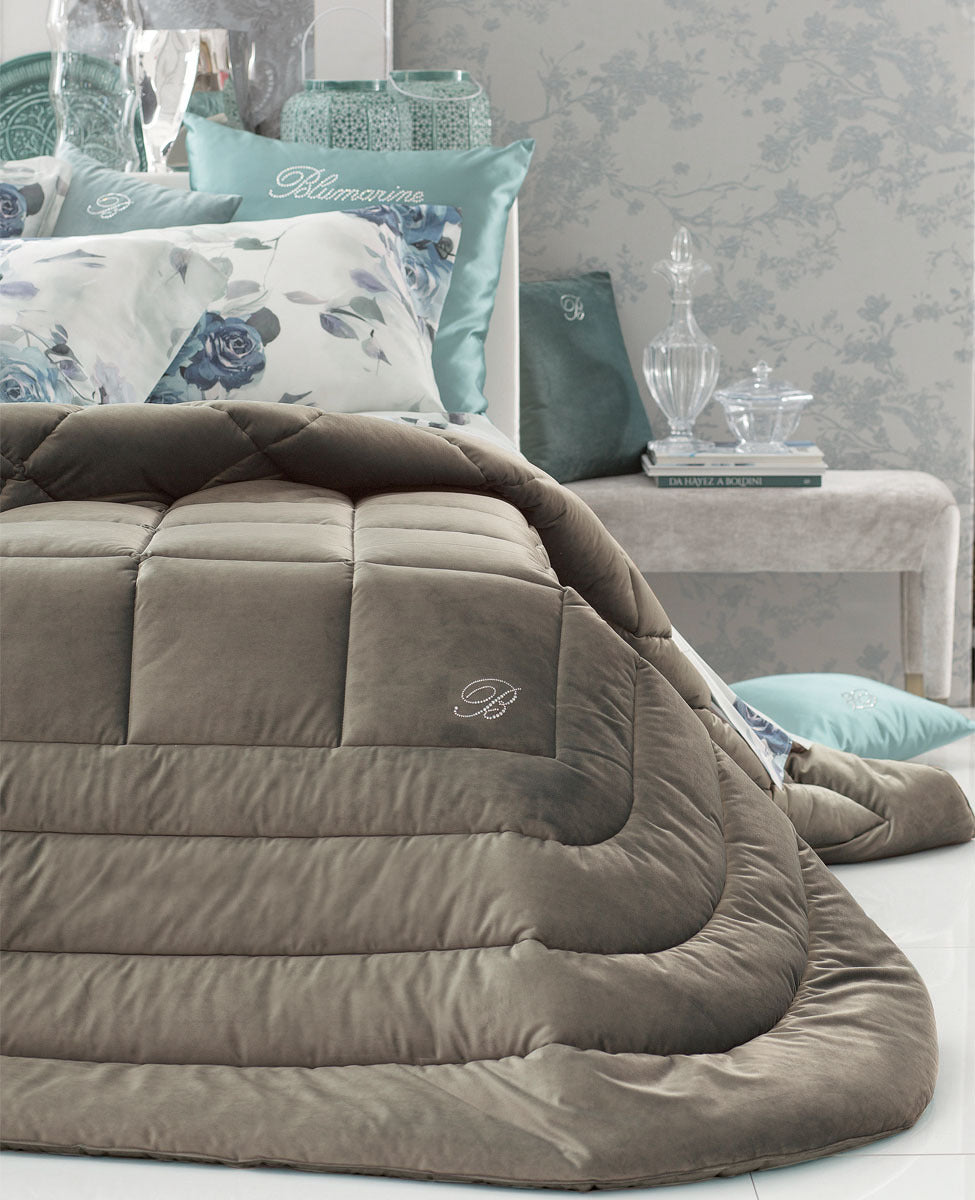 Trapunta Matrimoniale Blu Velvet Blumarine