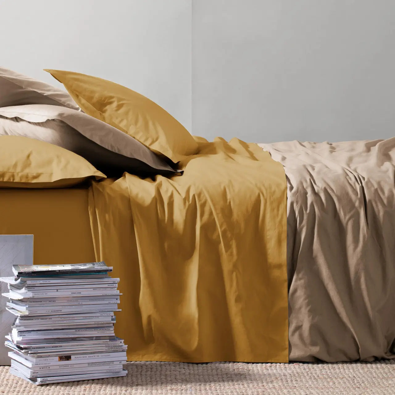 Completo Letto Riviera Paint in Madapolam di Cotone