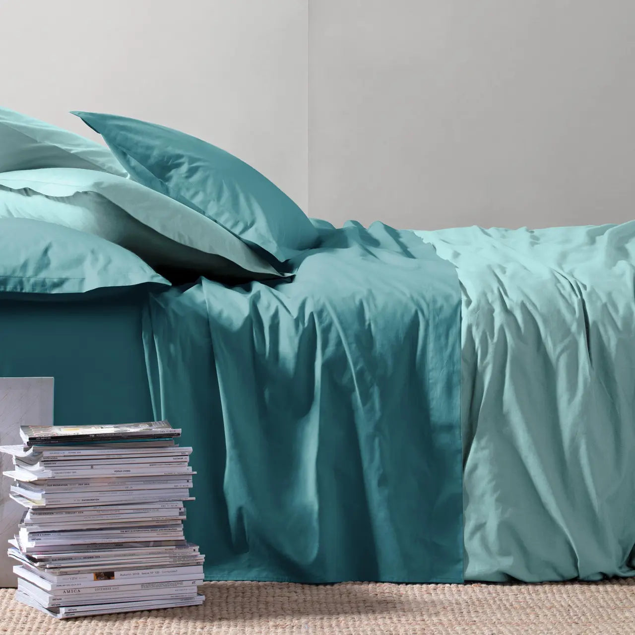 Completo Letto Riviera Paint in Madapolam di Cotone